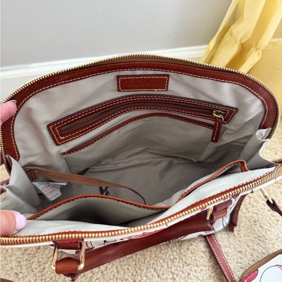 Dooney & Bourke Baseball Themed Shoulder Bag Set - White and Brown - Picture 7 of 7